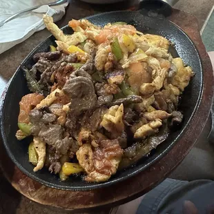 Mixed fajitas