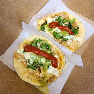 2 El Jefe Tacos with  Sauce
