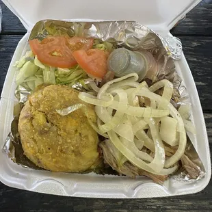 Roasted Pork Mofongo Plate