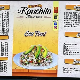 Menu as of 10/10/24