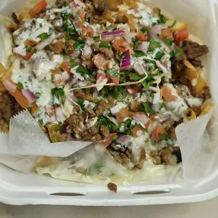 Carne asada fries