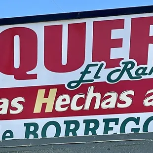 a sign for a mexican restaurant