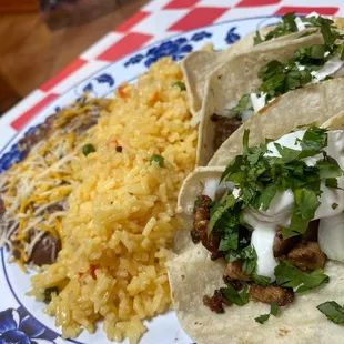 The rice &amp; beans tho