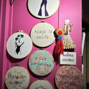 Art on the wall.