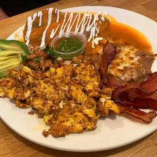 Their breakfast plate plus a chile relleno