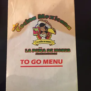 a menu for a mexican restaurant