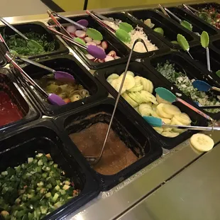 Salsa bar!