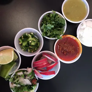 Salsa bar!