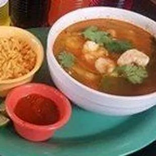 Caldo de camaron-Shrimp soup
