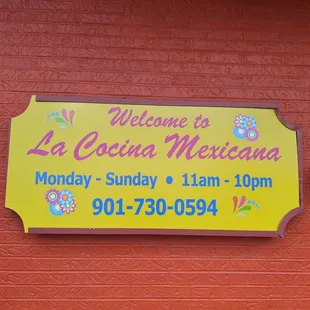 a sign for a mexican restaurant