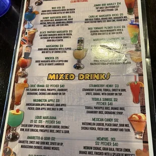 Amazing drink menu