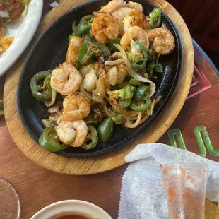 Shrimp faijitas