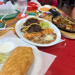 mexican food on a table