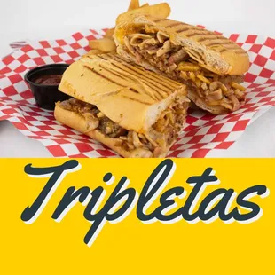 a plate of food with a sandwich on it