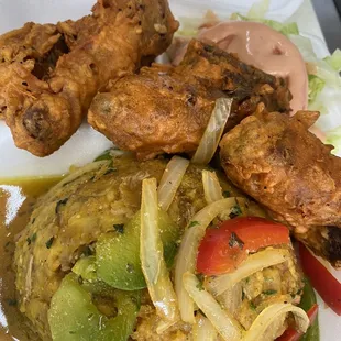 Mofongo fried chicken