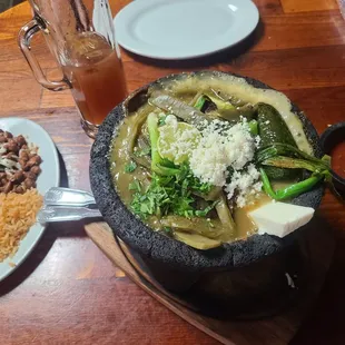 Molcajete and michelada