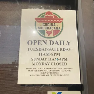 Super disappointed... says open until 8 on here