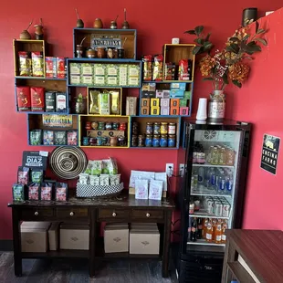 Mate, coffee and other items for sale.