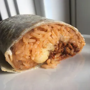 Chorizo burrito  yummm simple yet very delicious