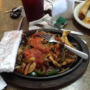 Very tasty lunch fajitas
