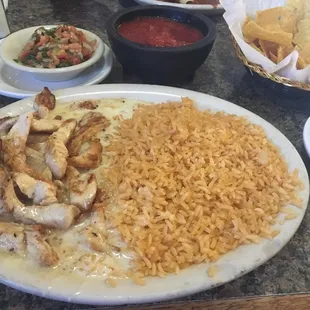 Pollo con queso