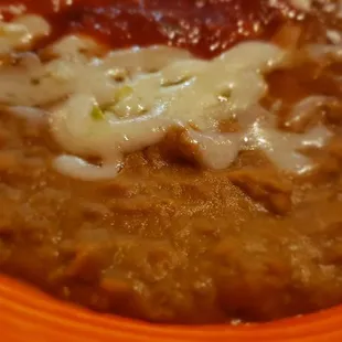 How has the cheese hardened up on a just served plate
