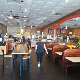 the interior of a restaurant