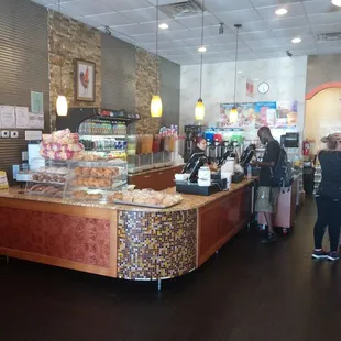 the interior of a restaurant