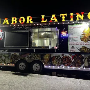 You can call ahead using the number listed on the left side of the truck