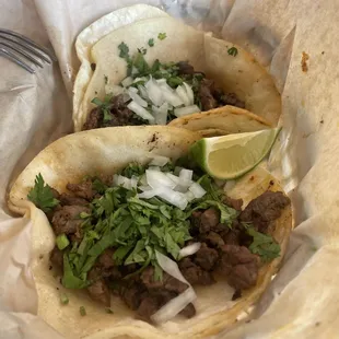 Carne asada tacos