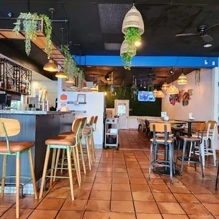 the interior of a restaurant