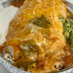Wet Chile Relleno Burrito