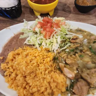 Chili Verde Plate
