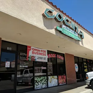 Front of store.
