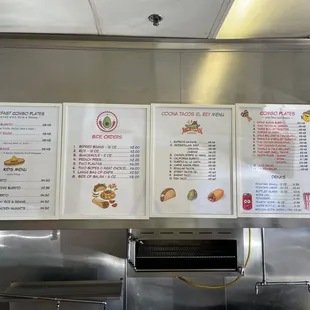 Current Menu (Updated To Come)