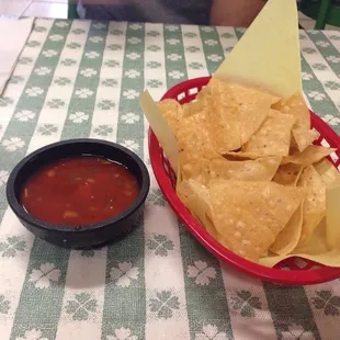 Fresh chips and salsa