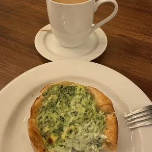 Spinach, ricotta pastry