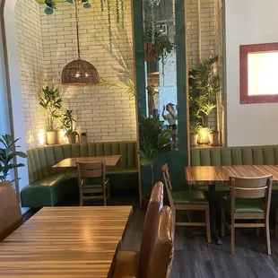 Inside the restaurant