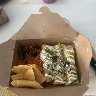 Enchiladas verdes