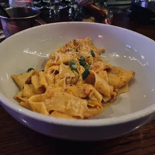 Shrimp Carbonara off the specialty rotating menu