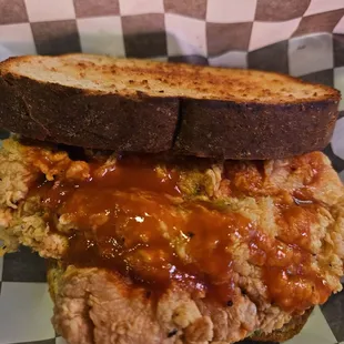 Fried chicken sandwich