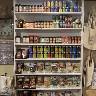 Spice rubs and dip mixes in main house