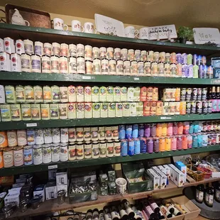 Wide assortment of teas