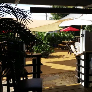Beautiful patio with a friendly clientel!