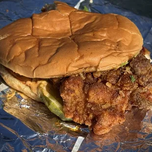 Chipotle Cinnamon Fried Chicken Sandwich