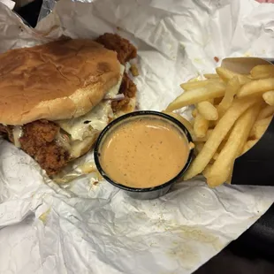 Spicy chicken sandwich