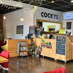 the inside of the restaurant