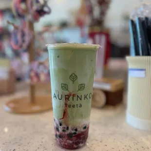 strawberry matcha
