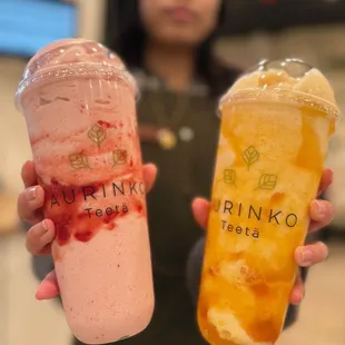strawberry and mango smoothies
