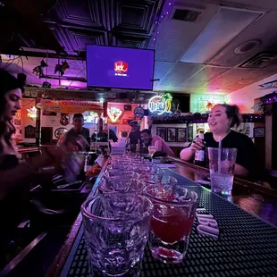 Rick said get the whole bar a round! Manny in the background very excited lol